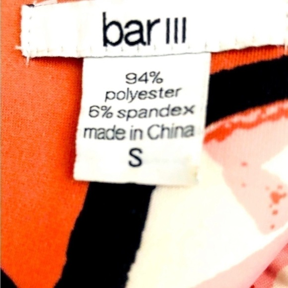 bar III Abstract Multi Colored Body-con Dress - Picture 2 of 4